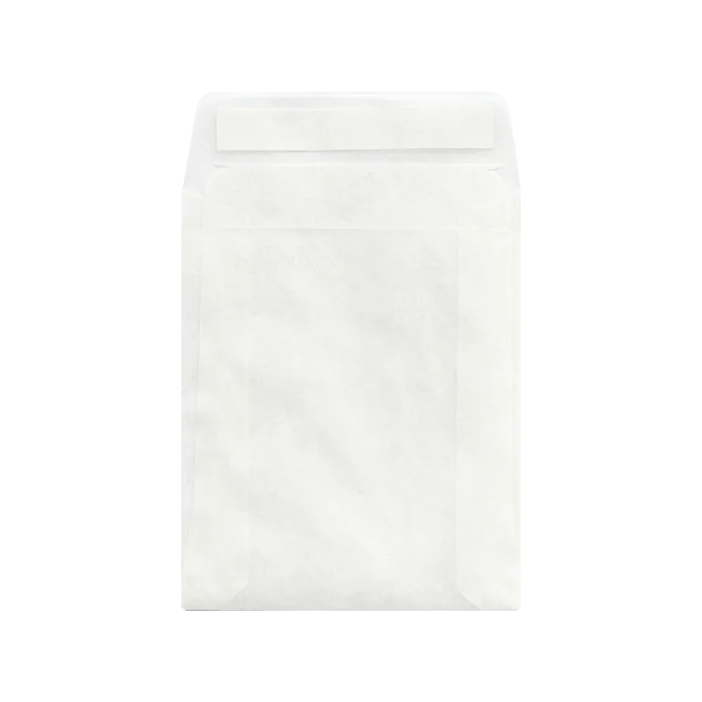 78x68mm Peel & Seal Glassine Bag by eco-craft - made in the UK