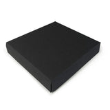 90mm Square Gift Box & Lid - 90x90x20mm - Black by eco-craft - made in the UK