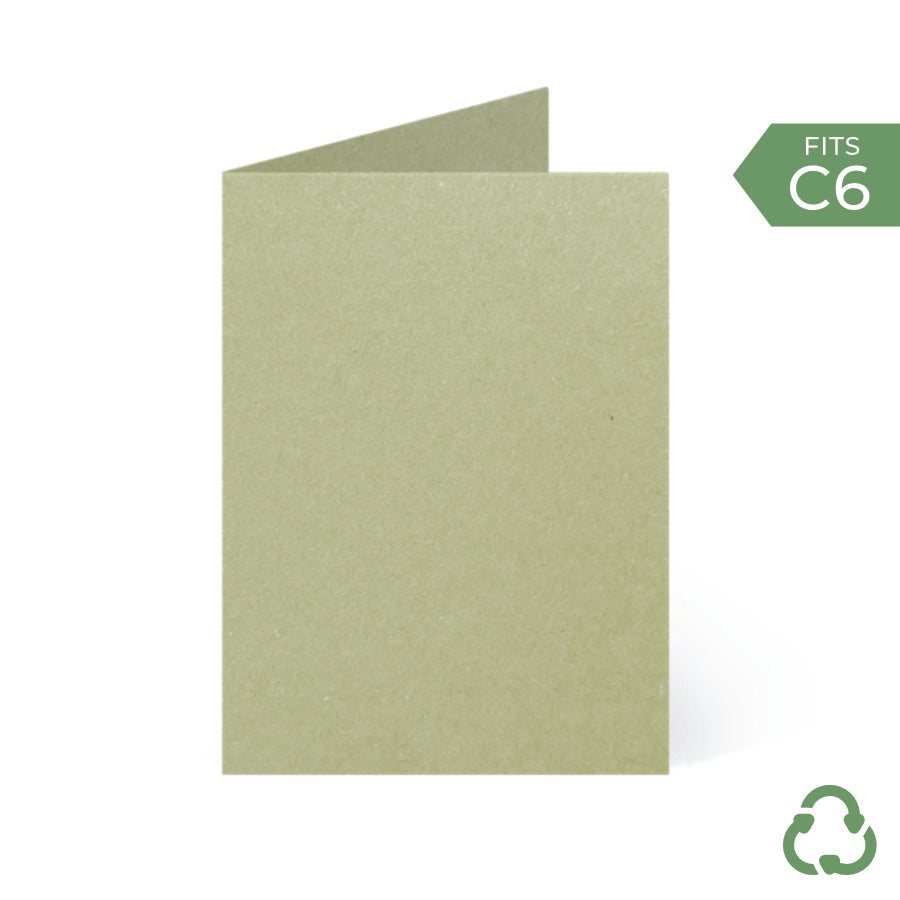 A6 / C6 (104x147mm) Card Blanks - Matcha