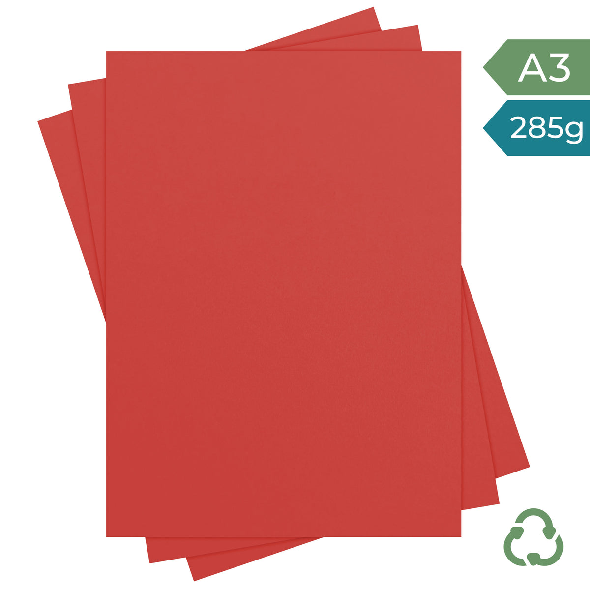 A3 Card - Poppy - 285g