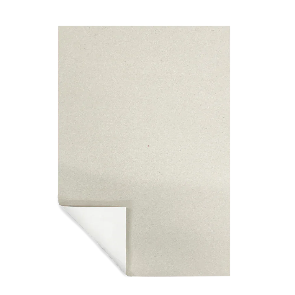 A4 Recycled White-Faced Duo Board - Duo Grey by eco-craft - made in the UK