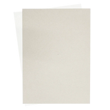 A4 Recycled White-Faced Duo Board - Duo Grey by eco-craft - made in the UK