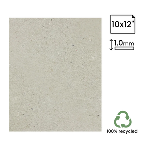 10x12" Recycled 1mm Greyboard (254x305mm) by eco-craft - made in the UK