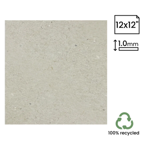 12x12" Recycled 1mm Greyboard (305x305mm) by eco-craft - made in the UK