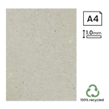 A4 Recycled 1mm Greyboard (210x297mm) by eco-craft - made in the UK
