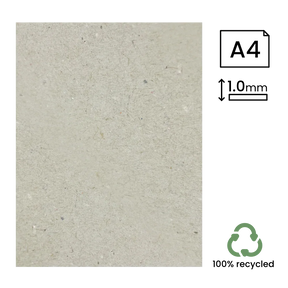 A4 Recycled 1mm Greyboard (210x297mm) by eco-craft - made in the UK