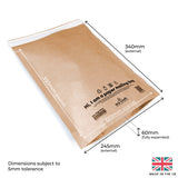 Paper Postal Mailer - 245x340x60mm (Large Letter)