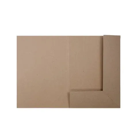 A5 Presentation Folder - Hairy Manilla (Kraft Brown) by eco-craft - made in the UK
