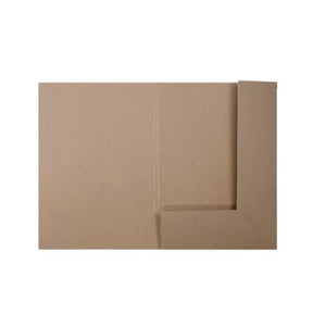 A5 Presentation Folder - Hairy Manilla (Kraft Brown) by eco-craft - made in the UK