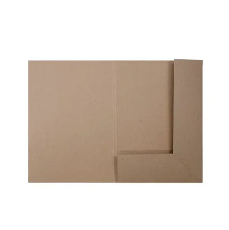 A5 Presentation Folder - Hairy Manilla (Kraft Brown) by eco-craft - made in the UK