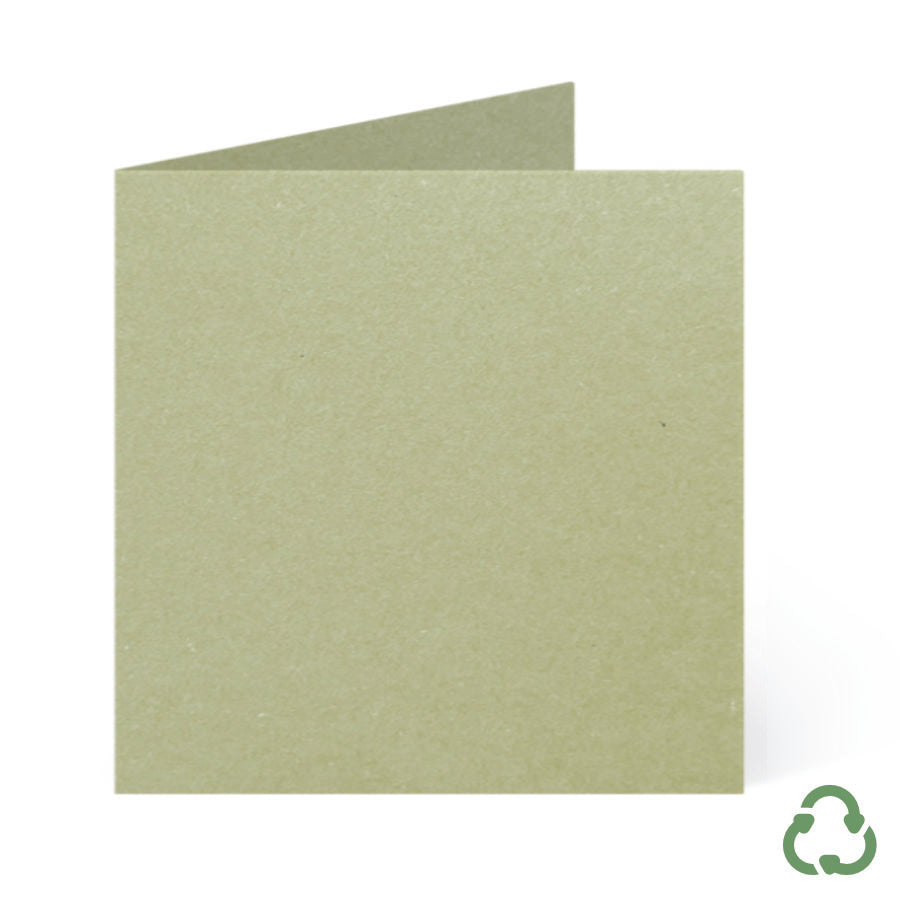 140x140mm Square Card Blanks - Matcha