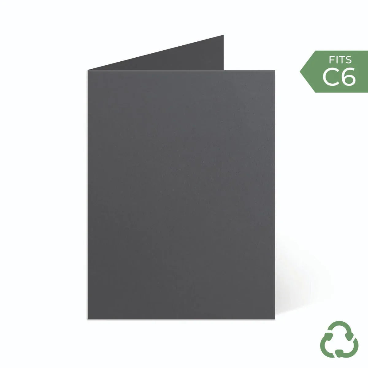 A6 / C6 (104x147mm) Card Blanks - Charcoal by eco-craft - made in the UK