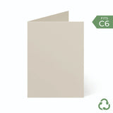 A6 / C6 (104x147mm) Card Blanks - Mushroom by eco-craft - made in the UK