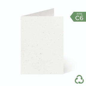 A6 / C6 (104x147mm) Card Blanks - Oat Fleck by eco-craft - made in the UK