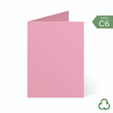 A6 / C6 (104x147mm) Card Blanks - Rose Pink by eco-craft - made in the UK