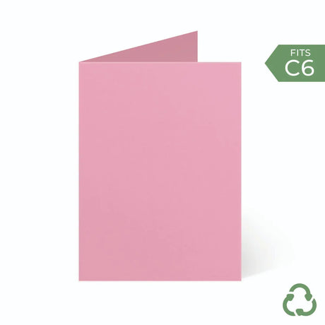 A6 / C6 (104x147mm) Card Blanks - Rose Pink by eco-craft - made in the UK
