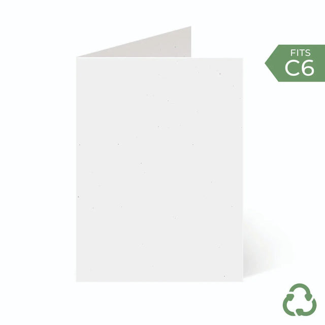 A6 / C6 (104x147mm) Card Blanks - White by eco-craft - made in the UK