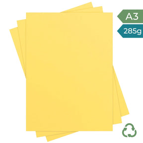 A3 Card - Citron - 285g by eco-craft - made in the UK