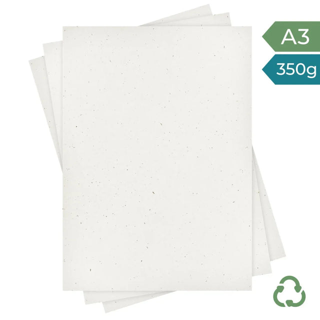A3 Card - Oat Fleck - 350g by eco-craft - made in the UK
