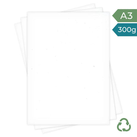 A3 Card - White - 300g by eco-craft - made in the UK