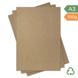 A3 Paper - Hairy Manilla (Kraft Brown) - 100g by eco-craft - made in the UK