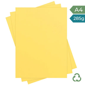 A4 Card - Citron - 285g by eco-craft - made in the UK