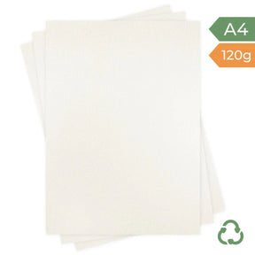 A4 Paper - Felt White - 120g by eco-craft - made in the UK