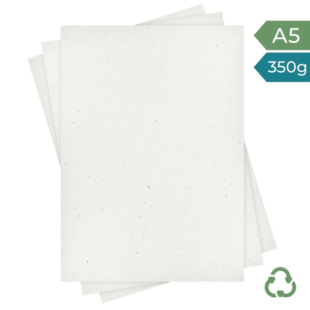 A5 Card - Oat Fleck - 350g by eco-craft - made in the UK
