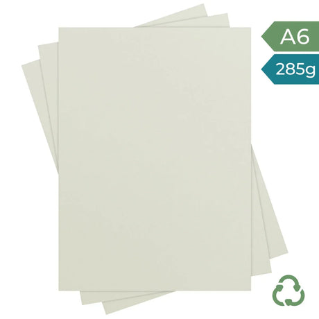 A6 Card - Mushroom - 285g by eco-craft - made in the UK