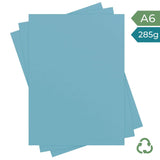 A6 Card - Sky Blue - 285g by eco-craft - made in the UK