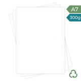 A7 Card - White - 300g by eco-craft - made in the UK