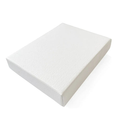 C7 Gift Box & Lid - 120x85x20mm - Felt White by eco-craft - made in the UK