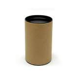 120mm x 76mm Packaging Tube - Black Ends Caps by eco-craft - made in the UK