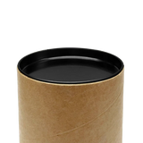 120mm x 76mm Packaging Tube - Black Ends Caps by eco-craft - made in the UK