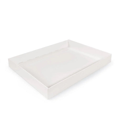 C6 Gift Box & Lid - 165x120x20mm - Felt White by eco-craft - made in the UK