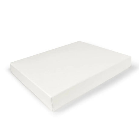 C6 Gift Box & Lid - 165x120x20mm - Felt White by eco-craft - made in the UK