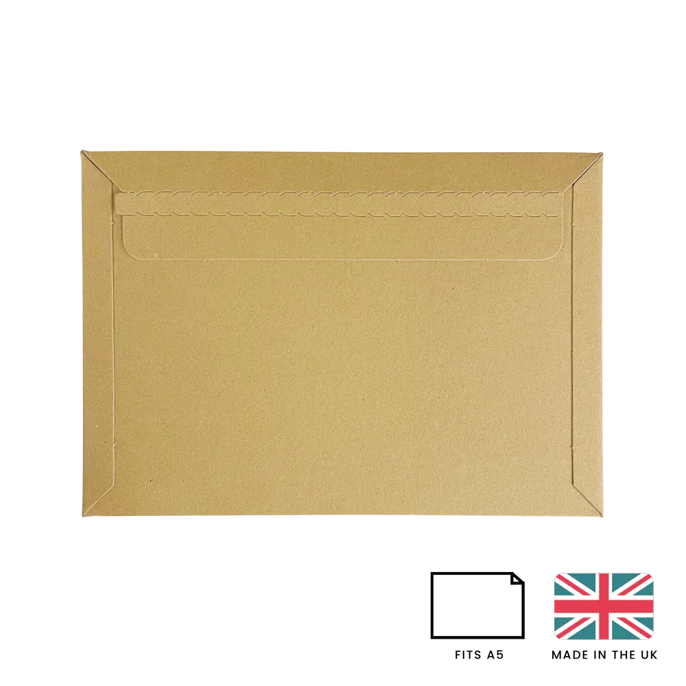 C5 Board Mailing Envelope (Kraft Brown) by eco-craft - made in the UK