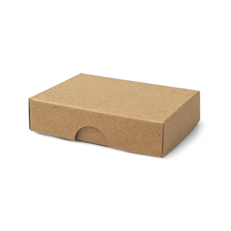 50x70x17mm Box & Lid - Hairy Manilla by eco-craft - made in the UK