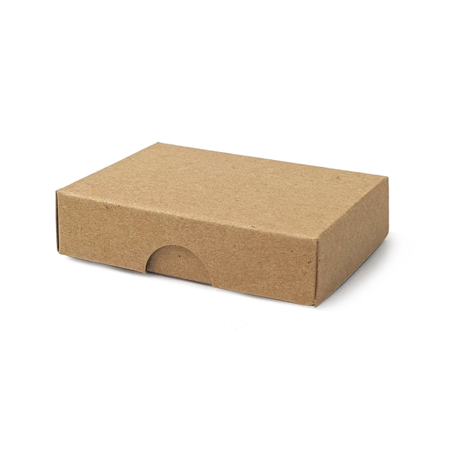 50x70x17mm Box & Lid - Hairy Manilla by eco-craft - made in the UK