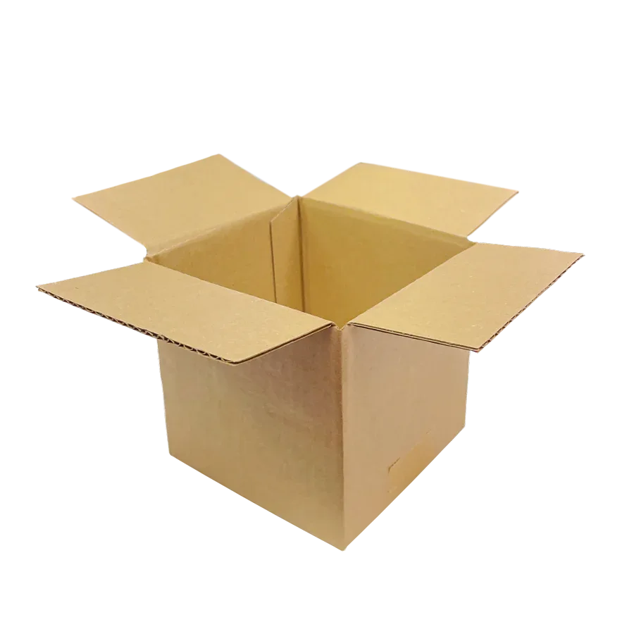 127 x 127 x 127mm corrugated Postal Box x 25 by eco-craft - made in the UK