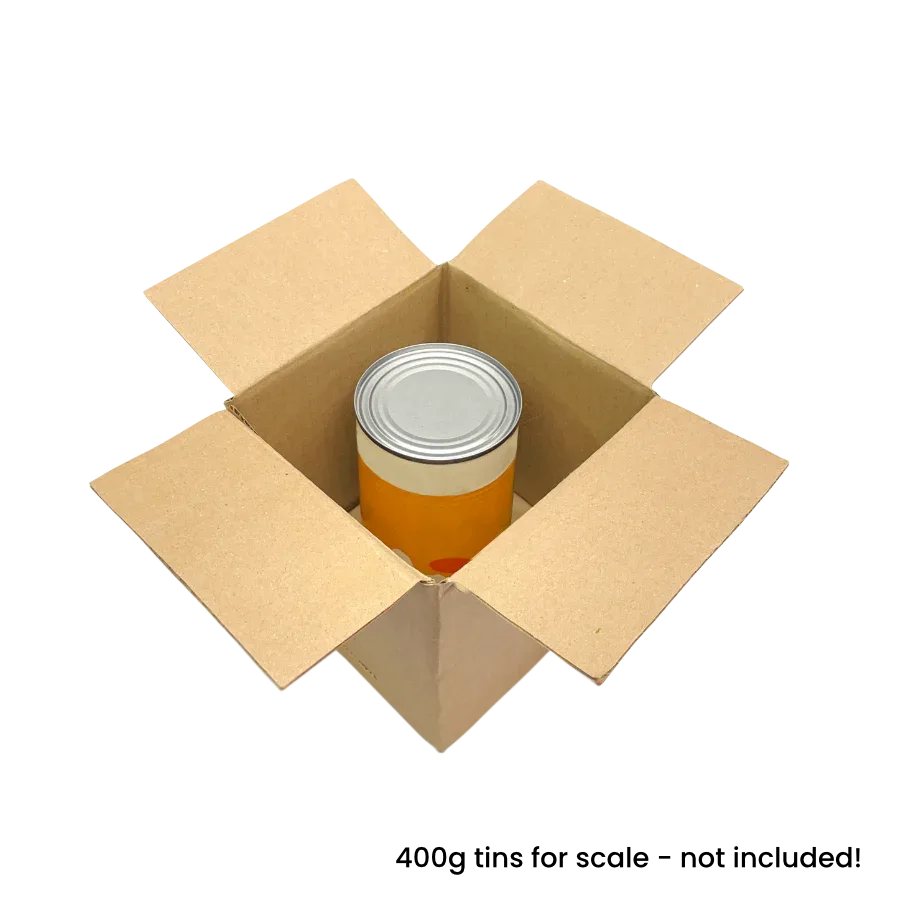 127 x 127 x 127mm corrugated Postal Box x 25 by eco-craft - made in the UK