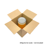 127 x 127 x 127mm corrugated Postal Box x 25 by eco-craft - made in the UK