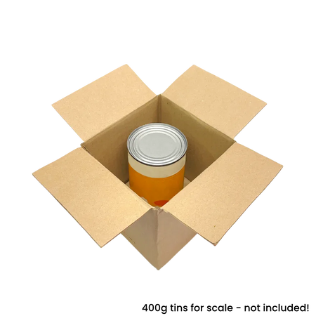 127 x 127 x 127mm corrugated Postal Box x 25 by eco-craft - made in the UK