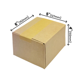 152 x 127 x 102mm corrugated Postal Box x 25 by eco-craft - made in the UK