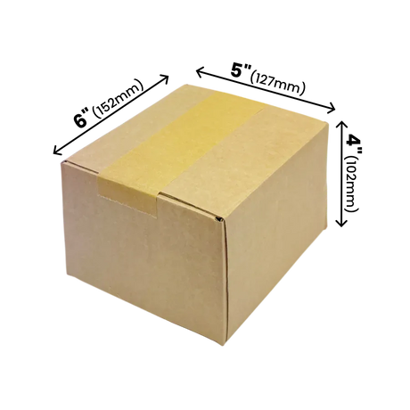 152 x 127 x 102mm corrugated Postal Box x 25 by eco-craft - made in the UK