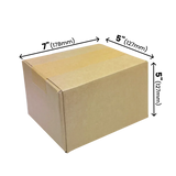 178 x 127 x 127mm corrugated Postal Box x 25 by eco-craft - made in the UK