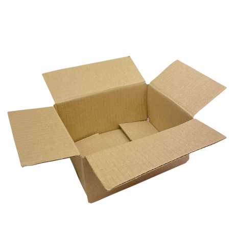 203 x 152 x 102mm corrugated Postal Box x 25 by eco-craft - made in the UK