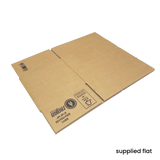 229 x 152 x 152mm corrugated Postal Box x 25 by eco-craft - made in the UK