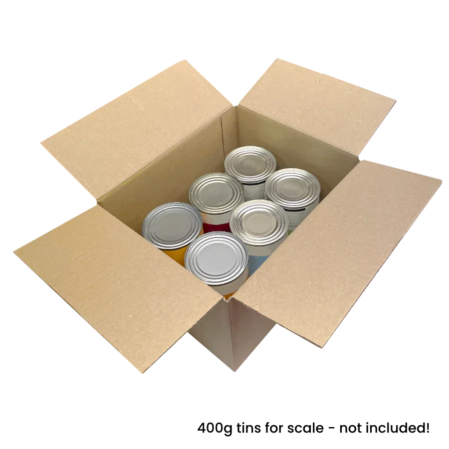 254 x 203 x 152mm corrugated Postal Box x 25 by eco-craft - made in the UK