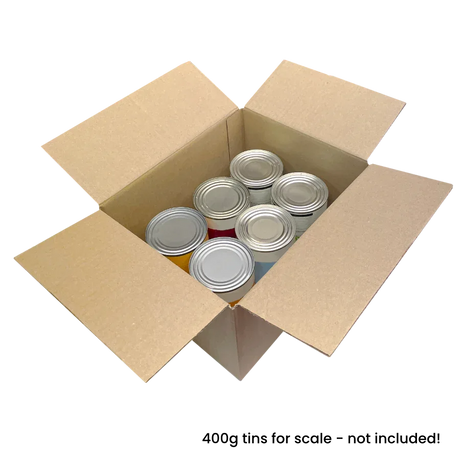 254 x 203 x 152mm corrugated Postal Box x 25 by eco-craft - made in the UK